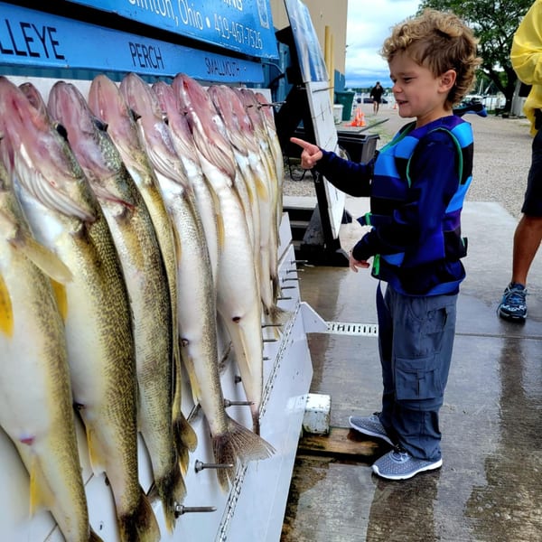 Perch fishing on Lake Erie